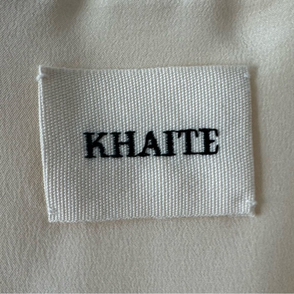 Khaite cream Tate mini dress in bone - Picture 8 of 11